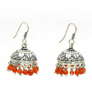 เครื่องประดับที่ดีใน925แข็งเงินสเตอร์ลิงต่างหูมาพร้อมกับพลอยคาร์เนเลี่ยนต่างหูแฟชั่นใหม่สไตล์โบฮีเมียนสำหรับเธอ - Product Image 1