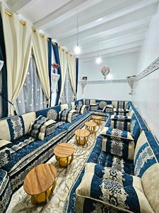 Sofá estilo Majlis árabe, diseño clásico, elegante conjunto para sala de estar, asientos de esquina de lujo, diseño que ahorra espacio - Product Image 3