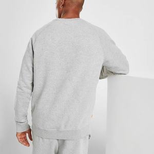 Chándal de cuello redondo deportivo ajustado profesional personalizado, sudadera de manga larga, pantalón con cordón para invierno, patrón sólido - Product Image 4