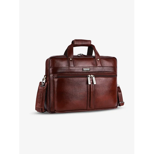 Bolso Minimalista para Portátil de Cuero Genuino Hecho con Cuero 100% Puro que Ofrece un Perfil Elegante y Almacenamiento Funcional - Product Image 1