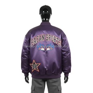 Chaqueta de Satén para Mujer, Tela Suave de Alta Calidad en Color Morado Intenso con Opciones de Personalización de Logotipo Bordado - Product Image 2