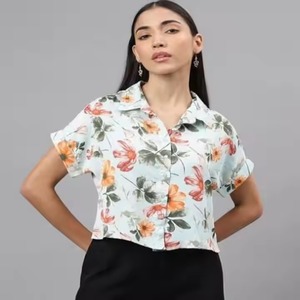 OEM/ODM personalizado de manga corta vacaciones Tropical Resort Floral Aloha impreso Casual mujeres playa camisas hawaianas para hombres lote de existencias - Product Image 6