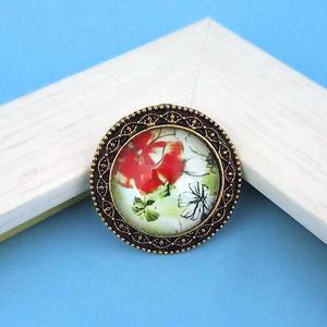 Jeweljunk <b>Antique</b> <b>Gold</b> Plated Floral Cluster Ring Adjustable Brass Finger Ring-1505547 Featuring Invisible Setting Inlay Trendy - Product Image 1