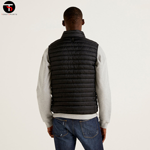 Gilet à bulles d'hiver personnalisé de haute qualité pour hommes Polyester respirant pour gilet confortable par temps froid - Product Image 2