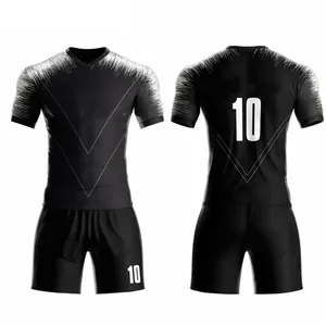 Venta al por mayor personalizar juego equipo nacional local/visitante adulto personalizado Color y logotipo camisetas de fútbol Kits 100% poliéster - Product Image 3