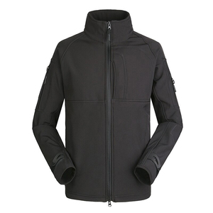 2022 Best Design Men's Softshell <b>Jacket</b> High Quality with Full Sleeves OEM ODM Solid Color <b>Thin</b> for Winter - Product Image 1