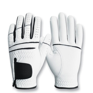 Guantes de Golf de Piel Auténtica Transpirables de Alta Calidad con Correa de Muñeca Ajustable Antideslizante y Logotipo Personalizable - Product Image 3