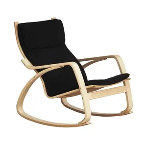 Poang Rocking Cadeira feita de madeira para sala e exterior