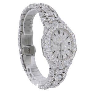 Reloj de Lujo con Diamantes Moissanite VVS, Estilo Hip Hop, Brillante, en Oferta, para Hombre - Product Image 1