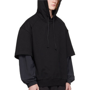 Sweat-shirt à capuche double face en coton 100% de haute qualité, vêtements de rue tendance, sweat-shirts personnalisés pour hommes à prix de gros - Product Image 4