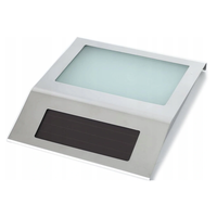 Letrero de Número de Casa con Iluminación Solar AG40, LED, Acero Inoxidable, Resistente al Agua, Ecológico
