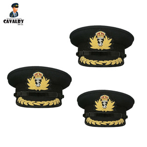 Color negro Mejor calidad Último nuevo estilo Producto personalizado Hombres Oficial Pico Gorras Por CAVALRY SKT COMPANY - Product Image 4