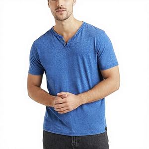 Camiseta de cuello con abertura de la marca Mens Venice Burnout - Product Image 1