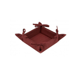 ตะกร้าใส่ขนมปังทำจากผ้าฝ้ายพิมพ์ลาย100% สินค้าใหม่ล่าสุดออกแบบได้ตามต้องการผู้ผลิตจากอินเดีย - Product Image 2