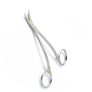กรรไกรสแตนเลสเยอรมันปลายโค้งสองชั้นสำหรับห้องผ่าตัดในโรงพยาบาลขนาด5นิ้ว - Product Image 1