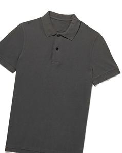 Casual 100% algodón para camiseta Polo nuevo estilo diseño liso cuello vuelto manga corta de talla grande camisa de punto transpirable - Product Image 2