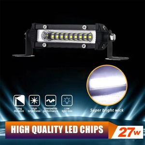 Lumière de travail 12V 24V, 27W, projecteur LED, phares LED pour voiture, moto, camion, bateau, tracteur, remorque, tout-terrain - Product Image 3