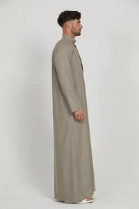 Vente chaude vêtements islamiques pour Festival Jubba Pakistan manches longues avec pantalon Abaya musulman Thobe hommes vêtements islamiques - Product Image 2