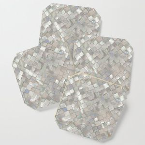 Sous-verres en nacre au design élégant offrant une utilisation polyvalente pour les tables basses, les tables à manger et la décoration intérieure - Product Image 4