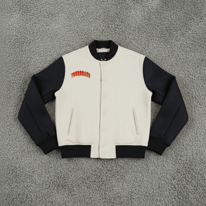 2025 haute qualité 100% laine polaire Long col rabattu Logo personnalisé à capuche imperméable coupe-vent Varsity veste pour hommes hiver - Product Image 6