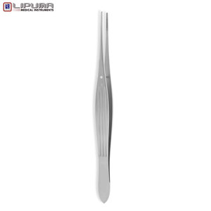 Pinzas McINDOE empotradas rectas puntas dentadas de 1mm mango plano Acero inoxidable 6 ''(15cm) instrumentos médicos delicados quirúrgicos - Product Image 2