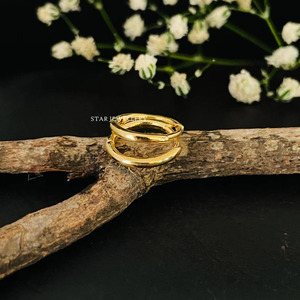 Pendiente de aro de oro macizo de 14K y anillo de nariz Joyería fina. - Product Image 4