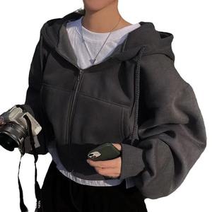 Sweat à capuche pour femme 100% coton Teinture numérique unie Polaire d'hiver Respirant Écologique Décontracté Uni Tempérament régulier Commuter - Product Image 5