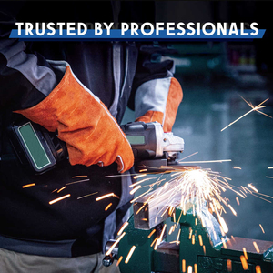 ถุงมืองานเชื่อม MIG ทนความร้อนสูงถุงมือความปลอดภัยถุงมือหนังถุงมือสำหรับงานหนัก - Product Image 5