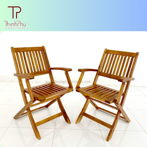 Silla Plegable de Madera de Acacia Más Vendida, Diseño Contemporáneo, Portátil para Patio, Hotel y Villa - Muebles Thinh Phu - Product Image 5