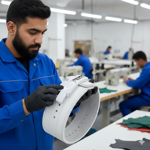 Ceinture de musculation en cuir haute performance Rexfit Sports, soutien dorsal pour la salle de sport et la musculation - Product Image 5