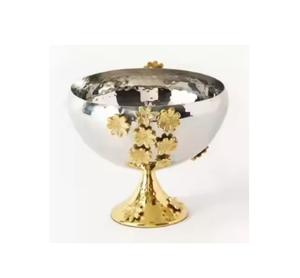 Nouveau bol de service de fruits en aluminium doré pour la décoration Dates bols de fruits secs au chocolat pour améliorer la salle à manger - Product Image 2