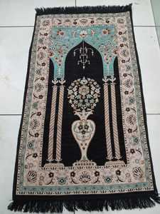 Confortable Polyester Janamaz islamique musulman imprimé tapis de prière tissu doux pliable antidérapant anti-dérapant tapis de voyage - Product Image 5