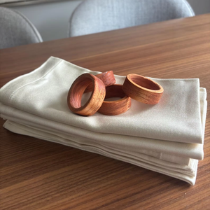 Anillos de Servilleta de Madera Modernos y Ecológicos para Mesa, Soporte para Servilletas de Papel y Tela Hecho a Mano de Alta Calidad - Product Image 1