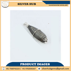 Bague en pierre précieuse Orthoceras naturelle, pierre protectrice, pendentif fait à la main, argent sterling 925, pendentif pour soirée, pendentif en gros - Product Image 4