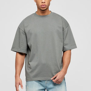 2025 nouvelle mode unisexe en gros t-shirts haute qualité surdimensionné T-shirt doux 100% coton plaine T-shirt pour hommes avec logo personnalisé - Product Image 6