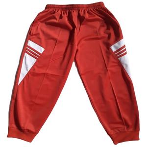Pantalon de survêtement rouge à taille élastique tie-dye, mode printemps, vente en gros OEM, pantalon de jogging personnalisé, vêtements de sport, joggers unisexes - Product Image 1