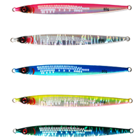 Leurre de pêche vertical en métal pour eau salée, robuste, pour gros poissons, à secouement lent et coulant, pour Black Bass, Bar, Zander, Saumon, 80g