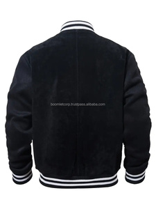 Boomletcorp Tendance à la mode Veste slim de haute qualité Veste versity en daim attrayante Veste de qualité supérieure pour hommes - Product Image 5