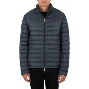 हुड के साथ नए पुरुष पफ़र जैकेट कस्टम प्रिंट उच्च गुणवत्ता ज़िप अप टिकाऊ शीतकालीन पहनने कम कीमत जैकेट
