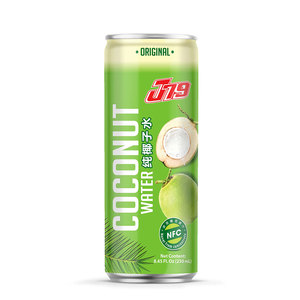 Agua de coco 250ml J79 Vietnam 24 latas de cartón nunca de concentrado OEM ODM Etiqueta Privada jugo Natural - Product Image 1