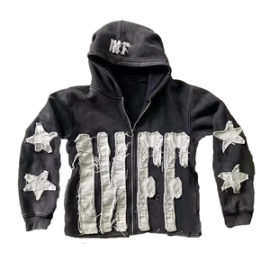 Sweat à capuche thermique et sweat-shirt pour hommes de haute qualité broderie personnalisée et impression bouffante conception de fermeture à glissière en gros pour la saison d'automne - Product Image 6