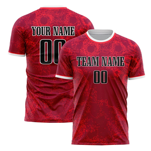 Camisetas de manga corta para equipo de cuello redondo para adultos, camisetas y camisetas de corte automatizado, ropa de fútbol, camiseta de fútbol - Product Image 3