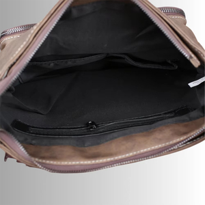 Luxury Men's High Quality Genuine Leather Laptop <b>Briefcase</b> Business Crossbody Bag Large Capacity Waterproof - Product Image 5