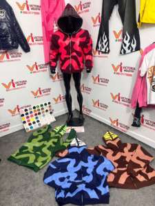 Sweats à capuche en coton 100% coton Sun Faded Puff Sweats à capuche imprimés Sweats à capuche brodés personnalisés - Product Image 2