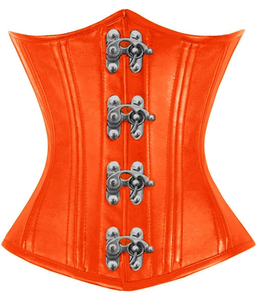 Corsé de cuero hecho de material de alta calidad en color sólido Top Trending Mejor proveedor Cantidad a granel Tops de corsé de cuero para mujer - Product Image 1