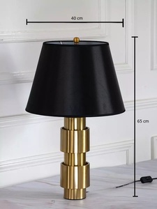 Lampe de table en acier inoxydable Décoration de chambre Lampe à LED pour salon Chambre d'hôtel Lampes de décoration de chevet - Product Image 5