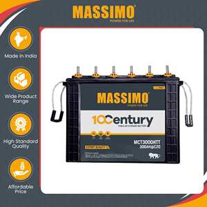 In Depth Experience Manufacturing Ultimate Quality High Durability MASSIMO 300Ah <b>12V</b> Lead Acid <b>Battery</b> Tall Tubular <b>Battery</b> - Product Image 2