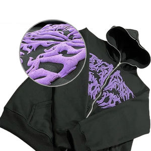 Sweats à capuche à impression bouffante pour hommes de qualité supérieure prix de gros légers sweats à capuche pour hommes anti-rides entièrement personnalisés avec la dernière conception - Product Image 6