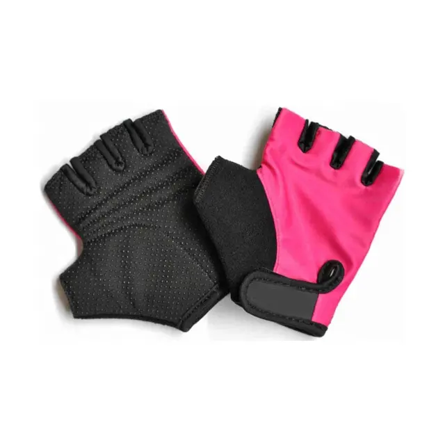 Guanti da ciclismo da donna guanti senza dita imbottiti elasticizzati antiscivolo per bicicletta MTB per sport all'aria aperta