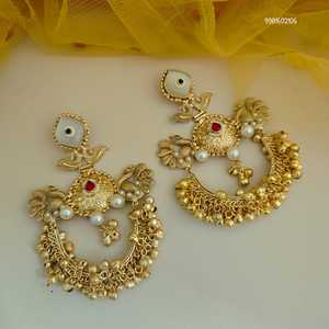 Pendientes de Araña Chapados en Oro para Mujer, Accesorios Ligeros para Boda con Diseño Personalizado, Joyería de Moda - Product Image 1